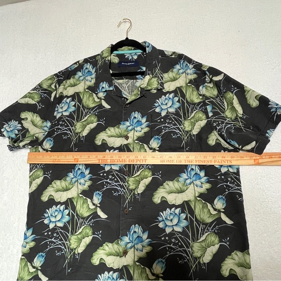Tommy Bahama Mens Short Sleeve Button Down Island Zone Silk Blend Mult-color XXL - Picture 9 of 10